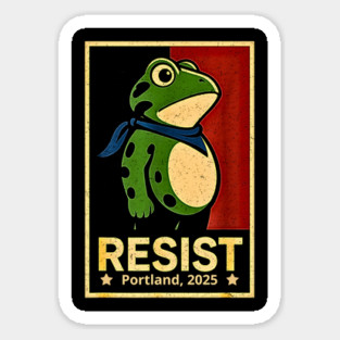 Portland-Frog-Protest Sticker