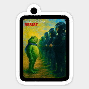 Portland-Frog-Protest Sticker