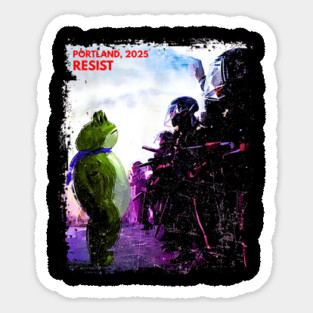 Portland-Frog Sticker