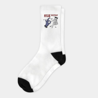 Six Seven Meme Design Socks
