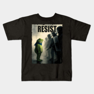 Frog Resist Portland Frog Protest - Portland Frog Activist Kids T-Shirt