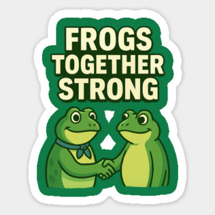 Frogs Together Strong Magnet