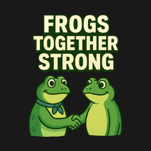 Frogs Together Strong by ArtistTee ⭐⭐⭐⭐⭐