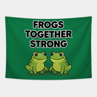 Frogs-Together-Strong Tapestry
