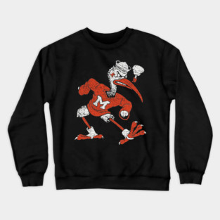 Miami Mascot Hurricanes Crewneck Sweatshirt