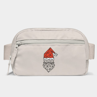 Polygonal Santa Claus Geometric Line Art Bag