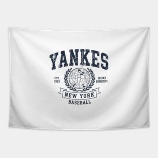 Yankees Vintage Baseball Tapestry