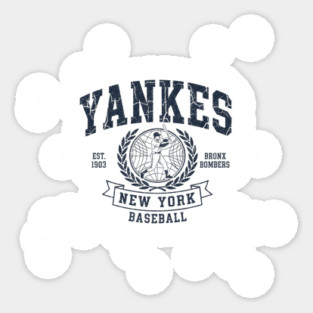 Yankees Vintage Baseball Sticker