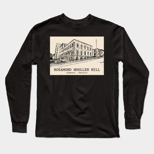 Rosamond Woollen Mill - Ontario Long Sleeve T-Shirt by Lakeric