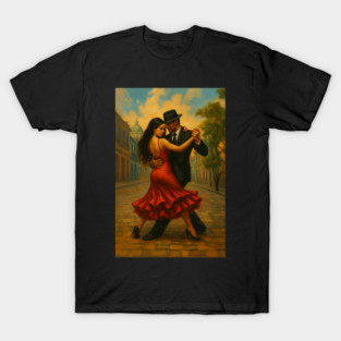 Tango dancer  BUENOS AIRES WALL ART T-Shirt