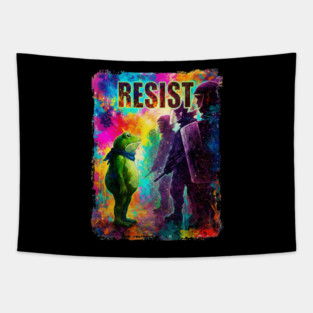 Portland-Frog Tapestry