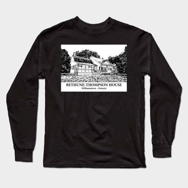 Bethune-Thompson House - Williamstown ON Long Sleeve T-Shirt by Lakeric