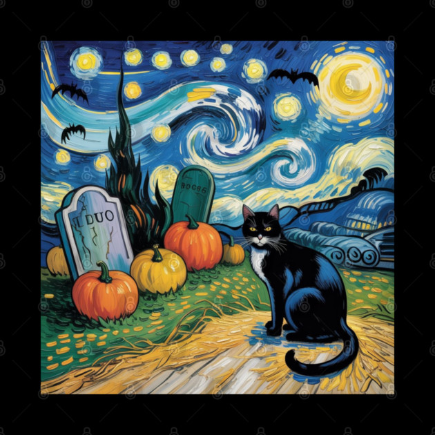 Halloween-Cat by Creatifly Graphic Tees