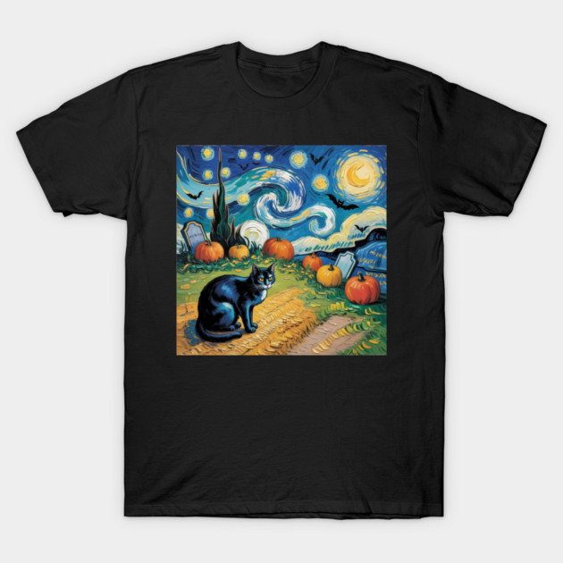 Halloween-Cat T-Shirt by Creatifly Graphic Tees