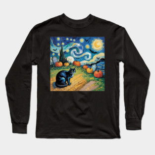 Halloween-Cat Long Sleeve T-Shirt