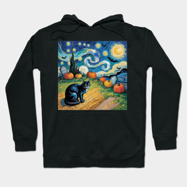Halloween-Cat Hoodie by Creatifly Graphic Tees
