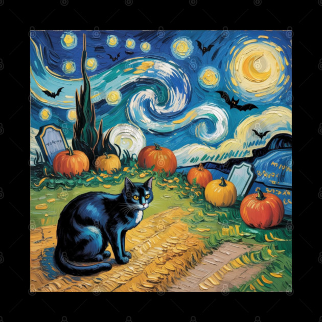 Halloween-Cat by Creatifly Graphic Tees