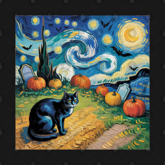 Halloween-Cat by Creatifly Graphic Tees