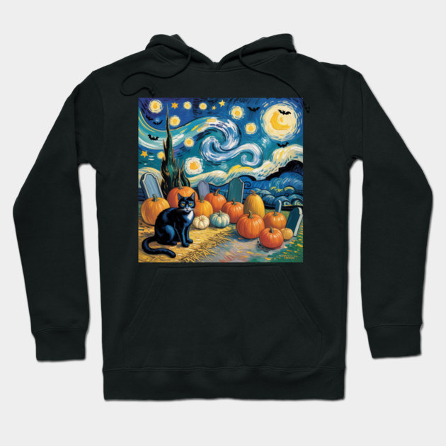 Halloween-Cat Hoodie by Creatifly Graphic Tees