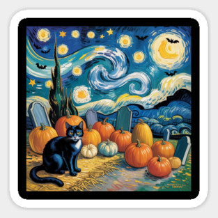 Halloween-Cat Sticker