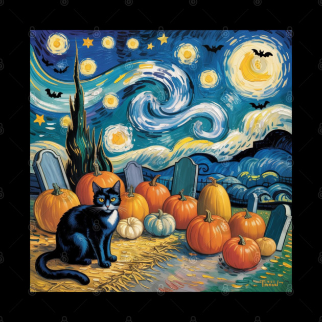 Halloween-Cat by Creatifly Graphic Tees