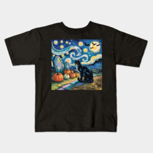 Halloween-Cat Kids T-Shirt