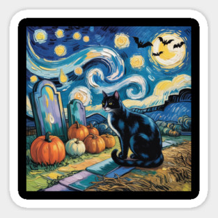 Halloween-Cat Sticker