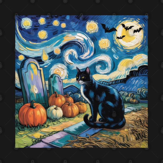 Halloween-Cat by Creatifly Graphic Tees
