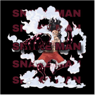 Luffy Gear 4  Snakeman Posters and Art