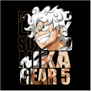 Luffy Gear 5 Posters and Art