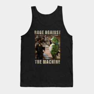 Vintage Portland-Frog Protest Rage Against Machine Tank Top
