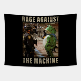 Vintage Portland-Frog Protest Rage Against Machine Tapestry