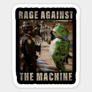 Vintage Portland-Frog Protest Rage Against Machine Sticker