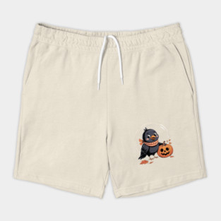 Crow and Pumpkin Shorts