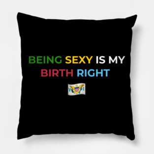 Being Sexy is My Birth Right U.S.V.I. 2.0 Pillow