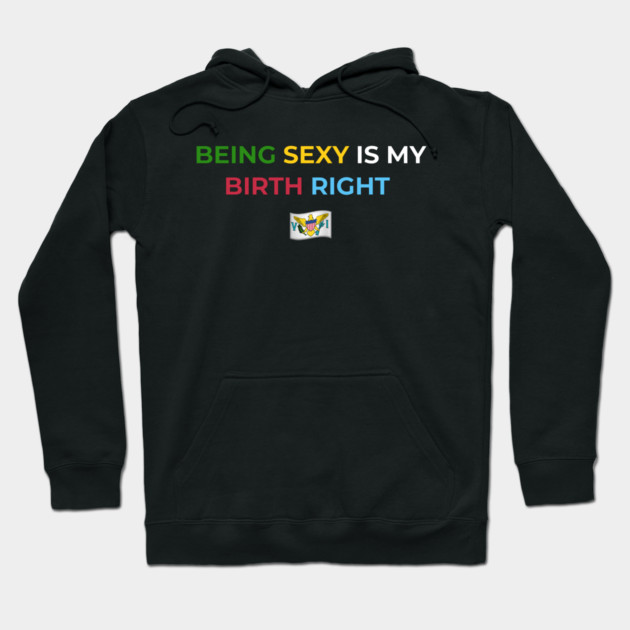 Being Sexy is My Birth Right U.S.V.I. 2.0 Hoodie by Drago