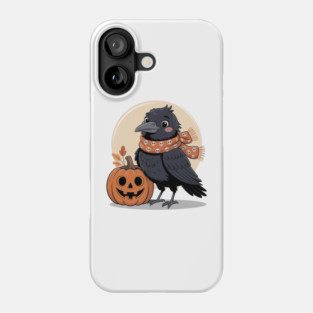 Crow and Pumpkin Phone Case
