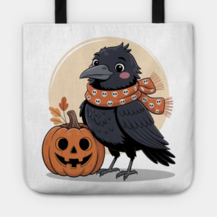 Crow and Pumpkin Tote