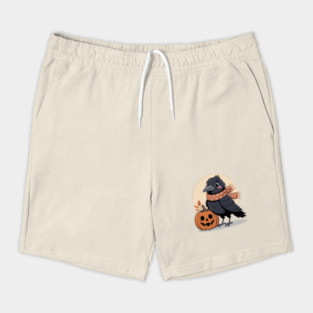 Crow and Pumpkin Shorts