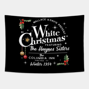 White Christmas Movie Tapestry