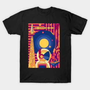 Space Music with a Spaceman Traveler T-Shirt