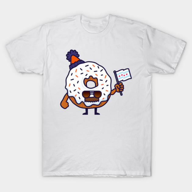 Chicago Donut T-Shirt by DangerHuskie