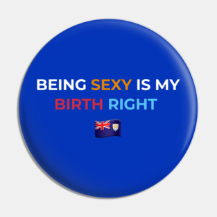 Being Sexy is My Birth Right AXA 2.0 Pin