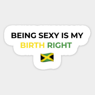 Being Sexy is My Birth Right Jamaica Magnet