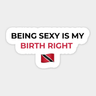 Being Sexy is My Birth Right TNT Sticker