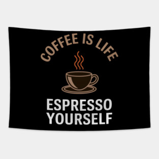 Cool Coffee Is Life New Coffee Drinker Java Lovers Novelty Tapestry