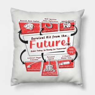 Retro Future Survival Kit Pillow
