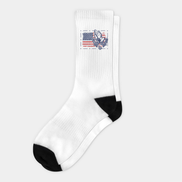 American Flag Socks by Wrongteeshirt