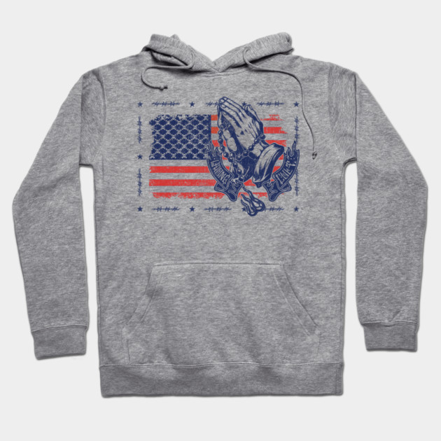 American Flag Hoodie by Wrongteeshirt