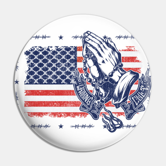 American Flag Pin by Wrongteeshirt